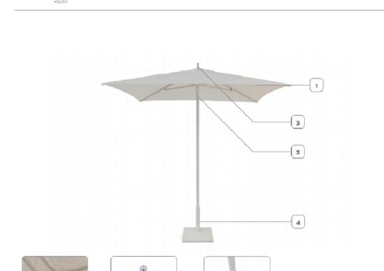 Зонтики Talenti Apollo Parasol image 4