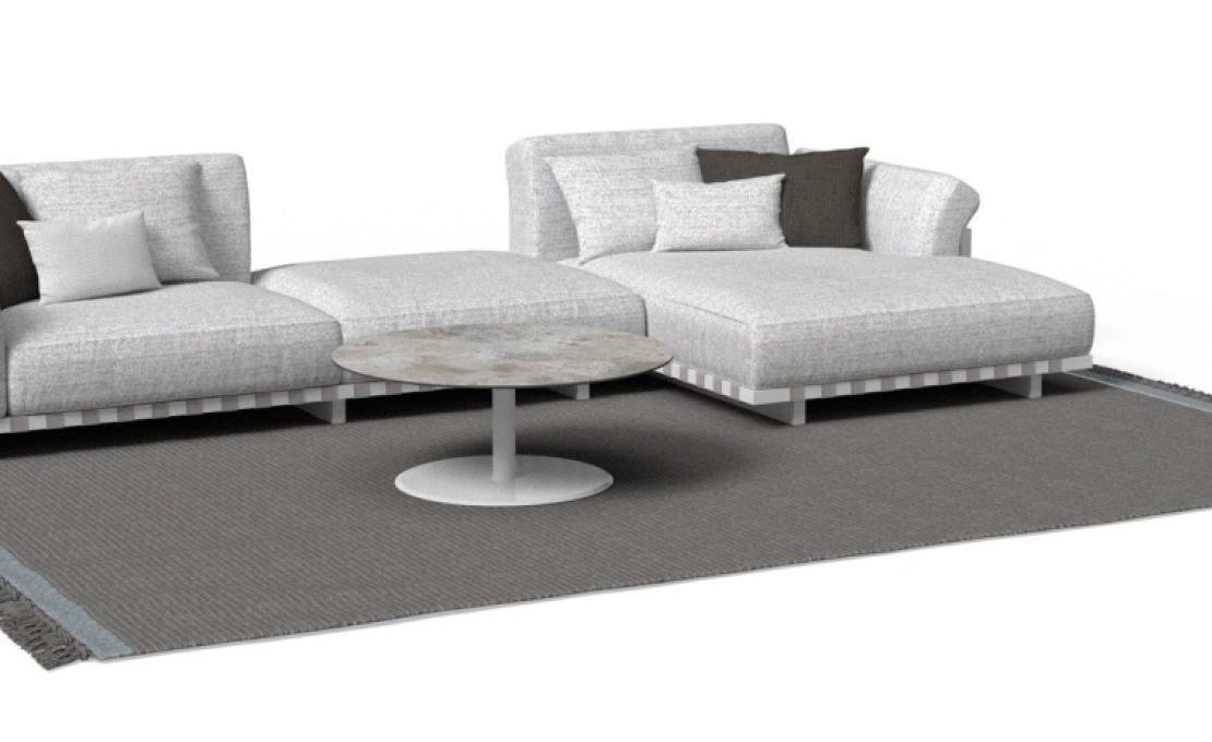 Уличный диван от фабрики Talenti модель ARGO ALU MODULAR SOFA