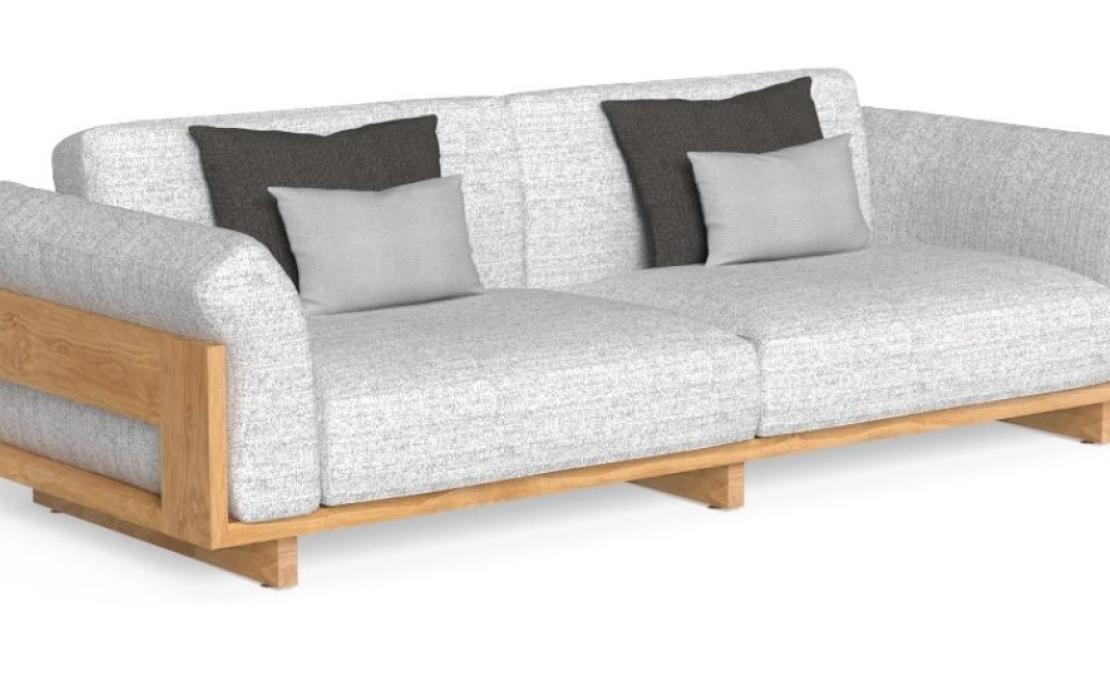 Уличный диван от фабрики Talenti модель ARGO WOOD SOFA