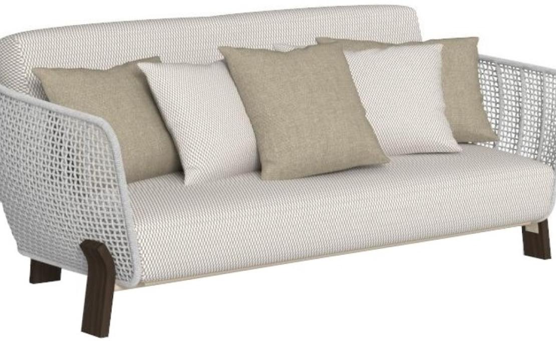 Уличный диван от фабрики Talenti модель ARGO WOOD SOFA LOVE SEAT