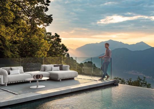 Уличный диван от фабрики Talenti модель ARGO ALU MODULAR SOFA