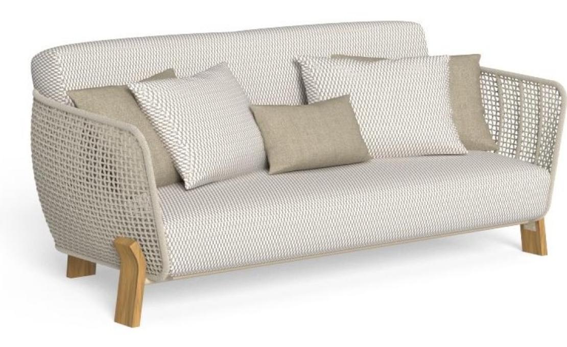 Уличный диван от фабрики Talenti модель ARGO WOOD SOFA LOVE SEAT