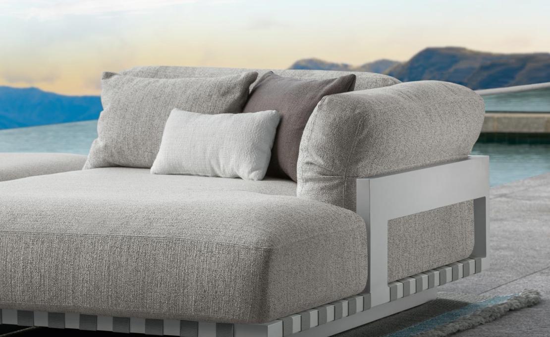 Уличный диван от фабрики Talenti модель ARGO ALU MODULAR SOFA