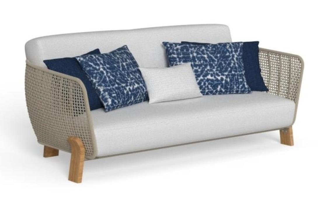 Уличный диван от фабрики Talenti модель ARGO WOOD SOFA LOVE SEAT