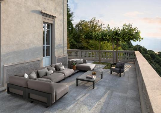 Уличный диван от фабрики Talenti модель ARGO ALU MODULAR SOFA