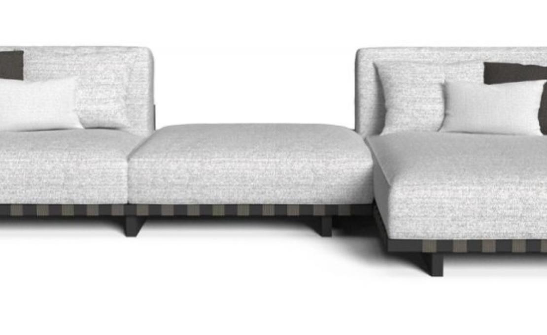 Уличный диван от фабрики Talenti модель ARGO ALU MODULAR SOFA
