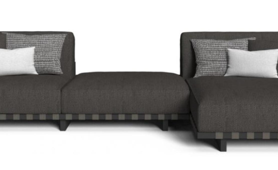 Уличный диван от фабрики Talenti модель ARGO ALU MODULAR SOFA