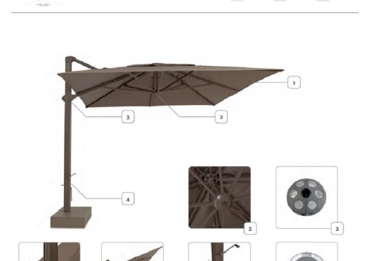 Зонтики Talenti Athena Parasol image 6