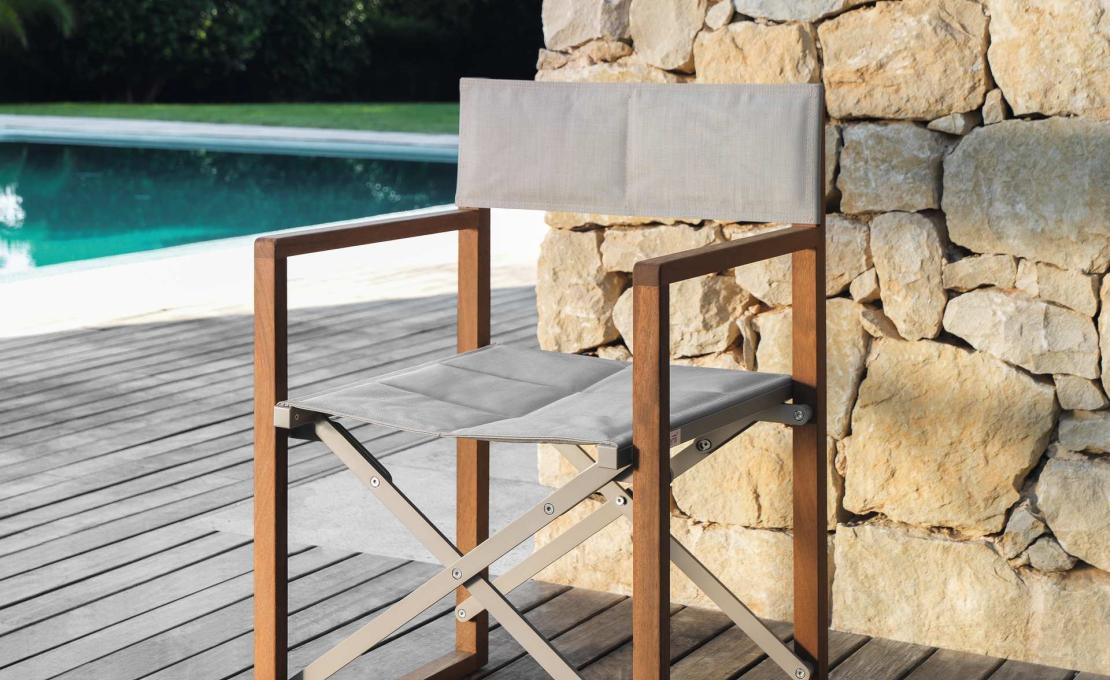Уличный стул от фабрики Talenti модель BRIDGE DIRECTOR 