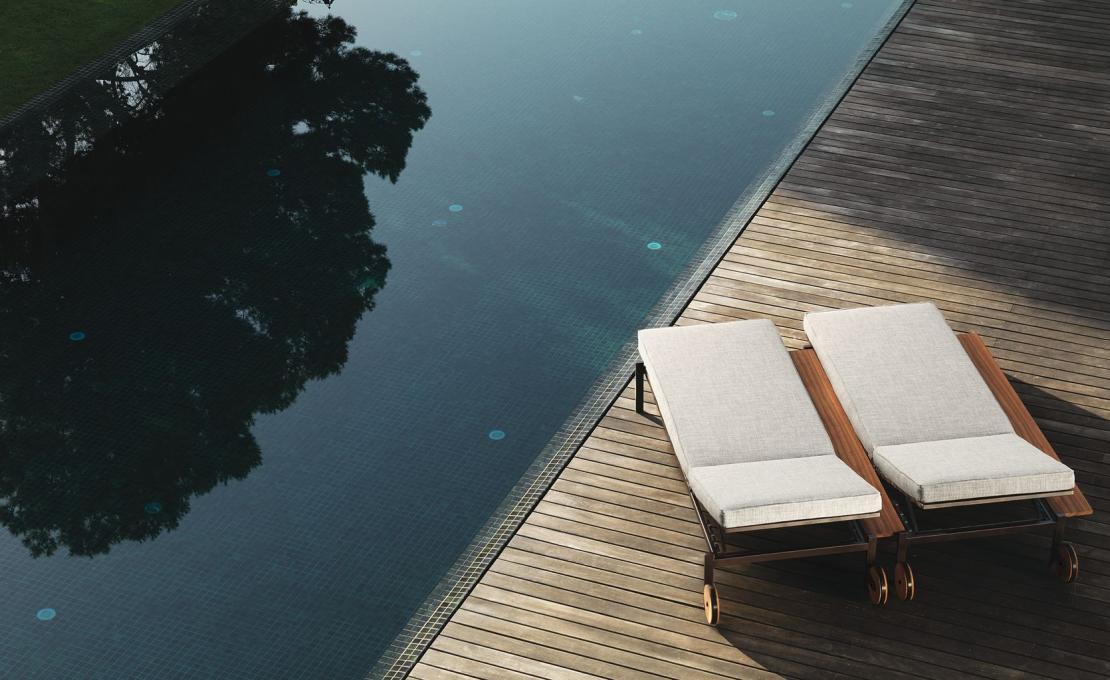 Шезлонг уличныйот фабрики Talenti модель CASILDA SUN LOUNGER