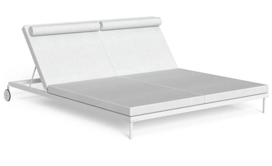 Шезлонг уличныйот фабрики Talenti модель CLEO SOFT ALU SUN LOUNGER