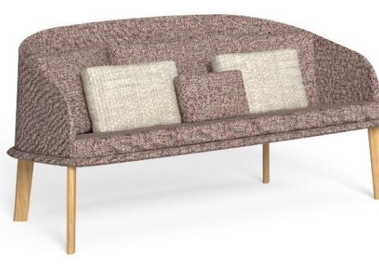 Уличный диван Talenti CLEO WOOD LOVE SEAT SOFA image 2
