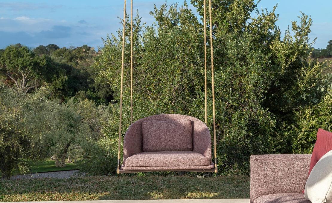 Уличные Подвесная Стул от фабрики Talenti модель Cleosoft// Wood Swing