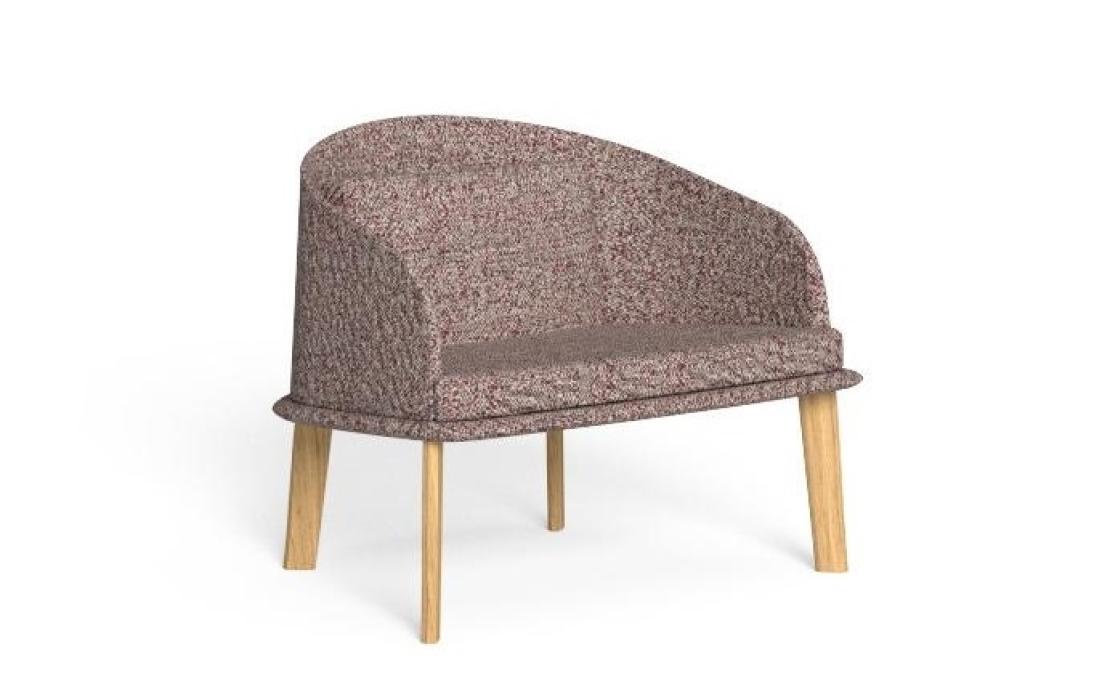 Уличное кресло от фабрики Talenti модель Cleosoft// Wood Lounge Arm