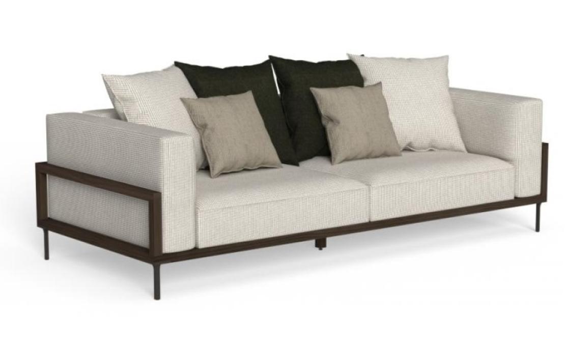 Уличный диван от фабрики Talenti модель Cleosoft// Wood Sofa