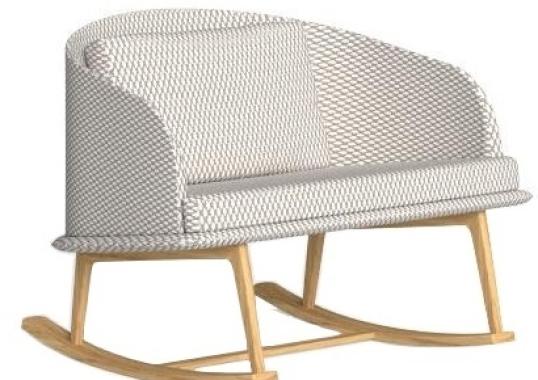 Кресло уличное Talenti Cleosoft// Wood Rocking Chair image 1