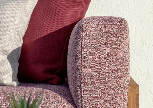 Уличный диван от фабрики Talenti модель Cleosoft// Wood Sofa