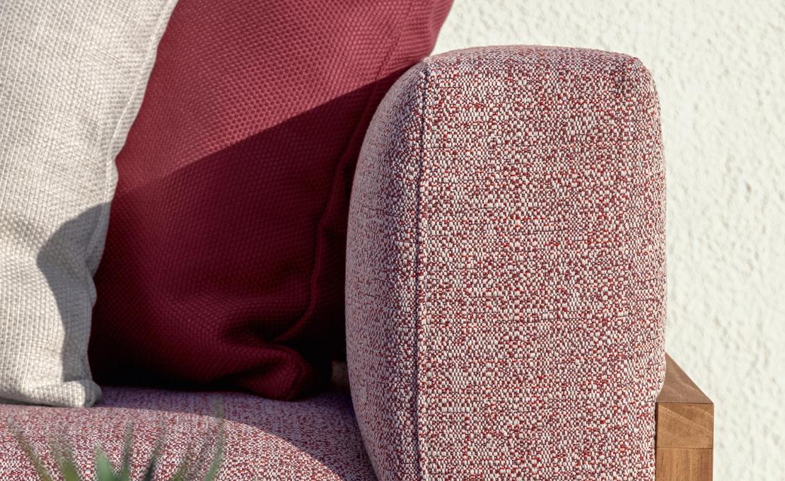 Уличный диван от фабрики Talenti модель Cleosoft// Wood Sofa