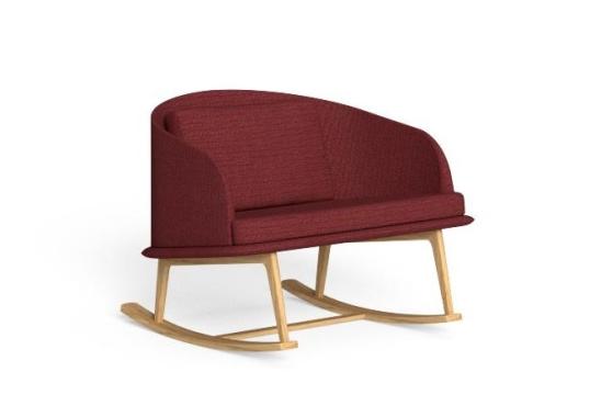 Кресло уличное Talenti Cleosoft// Wood Rocking Chair image 4