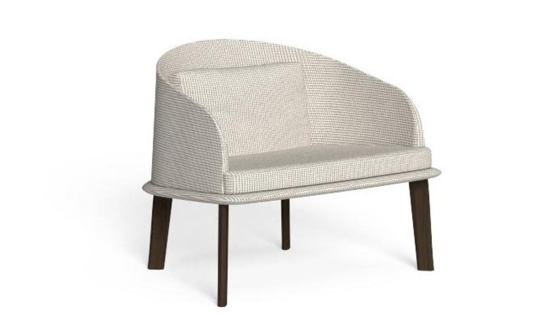 Уличное кресло от фабрики Talenti модель Cleosoft// Wood Lounge Arm