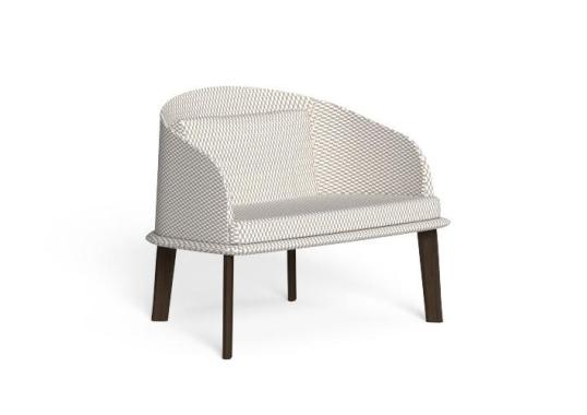Уличное кресло от фабрики Talenti модель Cleosoft// Wood Lounge Arm