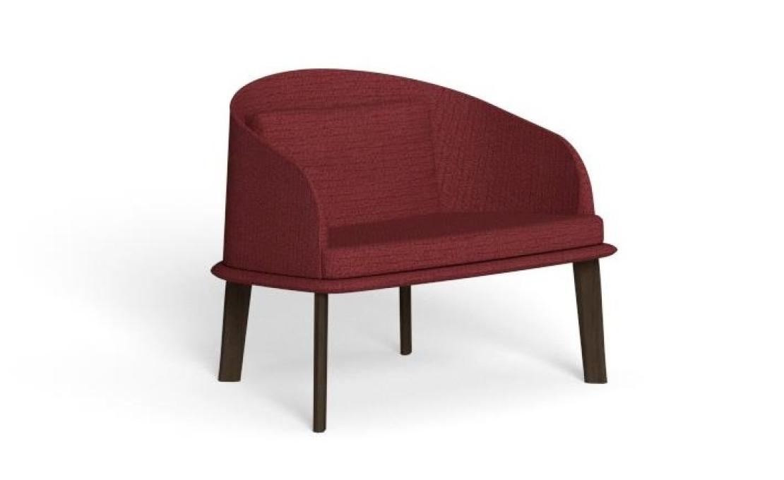 Уличное кресло от фабрики Talenti модель Cleosoft// Wood Lounge Arm