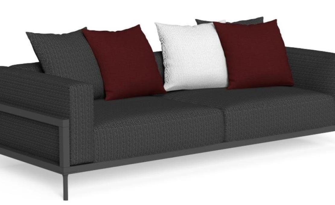 Уличный диван от фабрики Talenti модель CLEO SOFT ALU SOFA