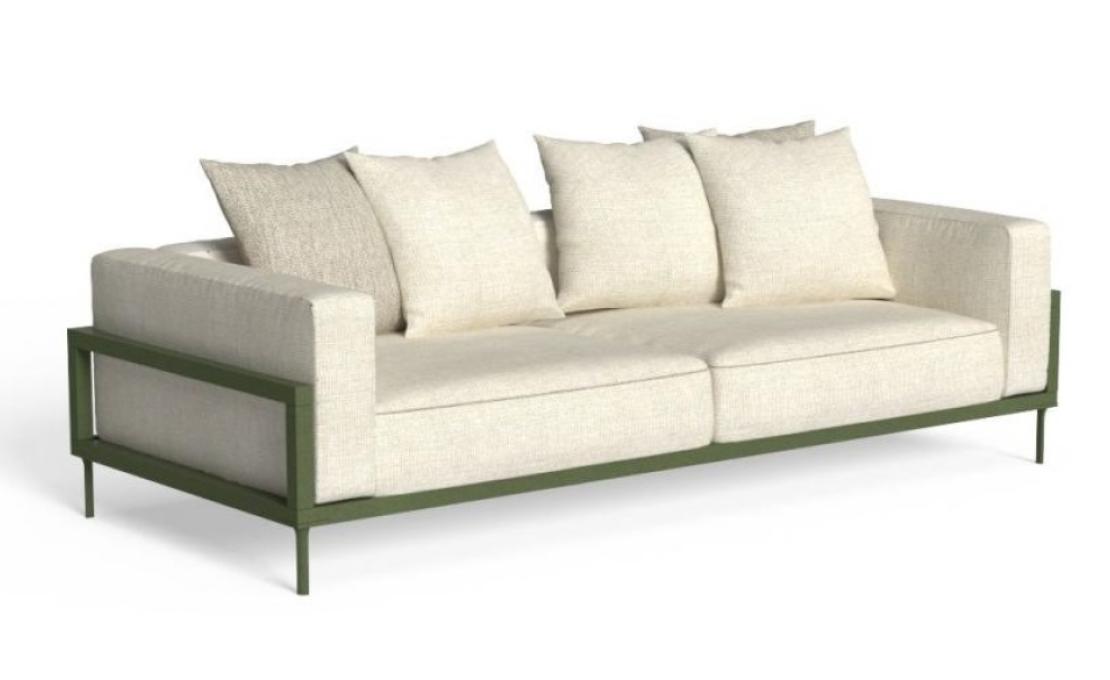 Уличный диван от фабрики Talenti модель CLEO SOFT ALU SOFA