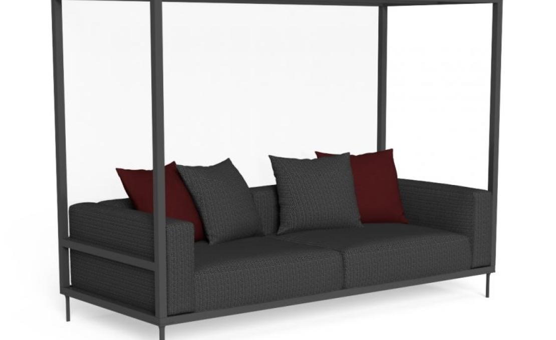 Уличный диван от фабрики Talenti модель CLEO SOFT ALU CANOPY SOFA