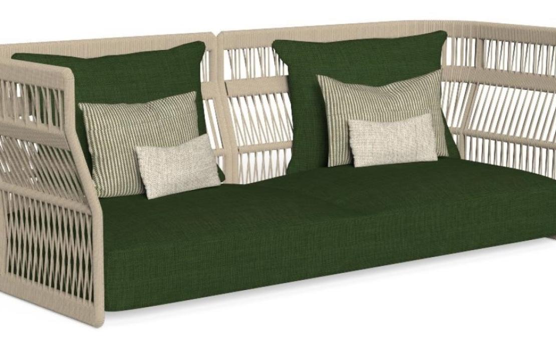 Уличный диван от фабрики Talenti модель CLIFF ROPE SOFA