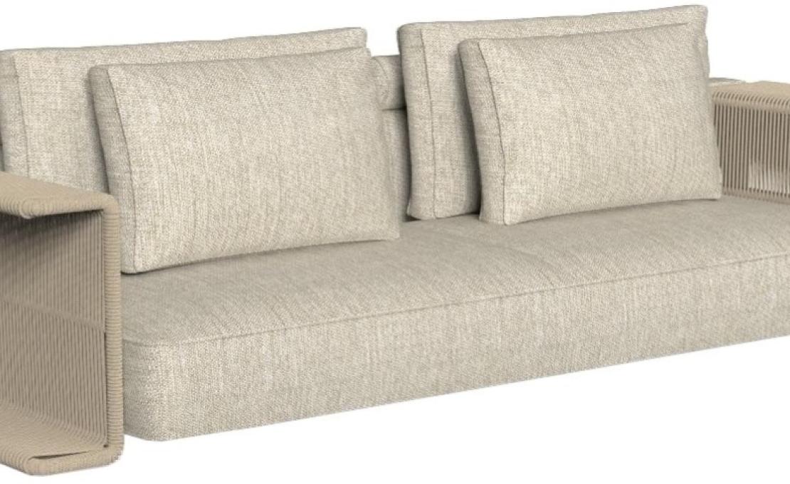 Уличный диван от фабрики Talenti модель CLIFF DECO FABRIC BACKREST SOFA