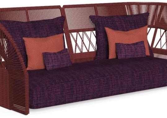 Уличный диван Talenti CLIFF DECO ROPE BACKREST SOFA image 2
