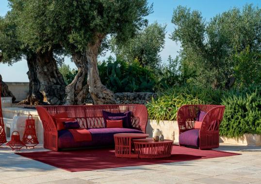 Уличный диван Talenti CLIFF DECO ROPE BACKREST SOFA image 5