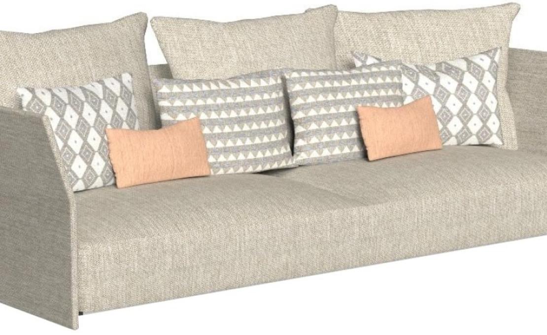Уличный диван от фабрики Talenti модель CLIFF FABRIC SOFA