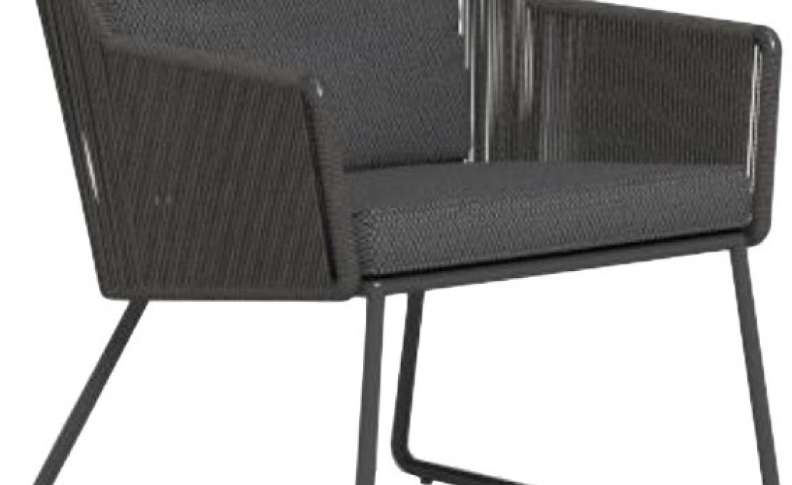 Уличное кресло от фабрики Talenti модель CORAL ROPE LOUNGE ARM