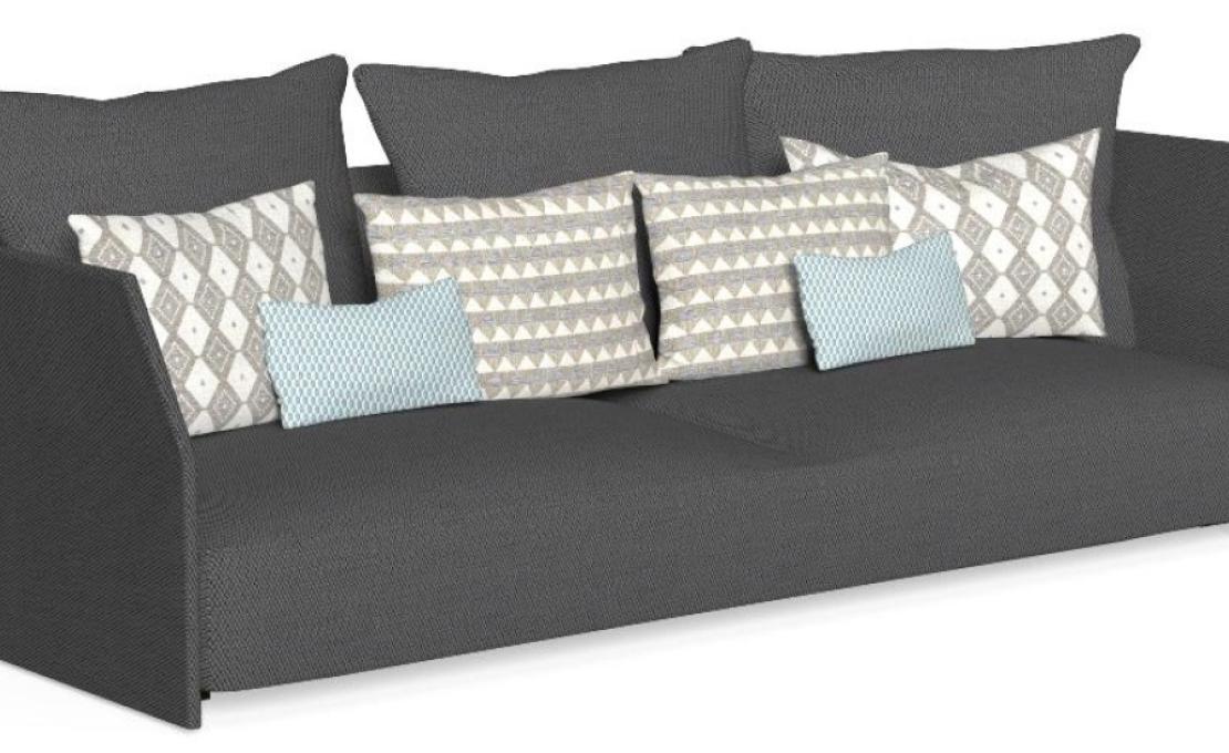 Уличный диван от фабрики Talenti модель CLIFF FABRIC SOFA
