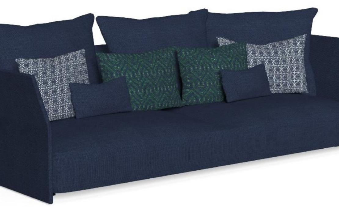 Уличный диван от фабрики Talenti модель CLIFF FABRIC SOFA