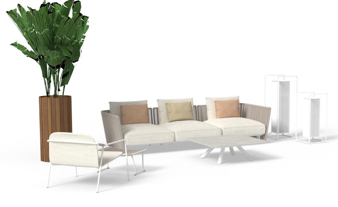 Уличный диван от фабрики Talenti модель Coral Modular Sofa