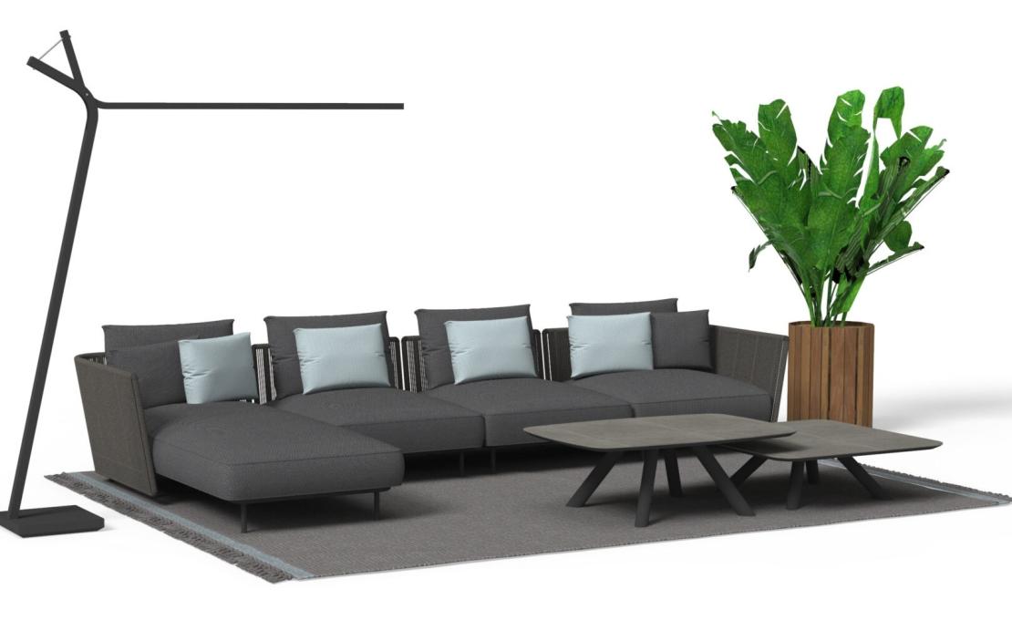 Уличный диван от фабрики Talenti модель Coral Modular Sofa