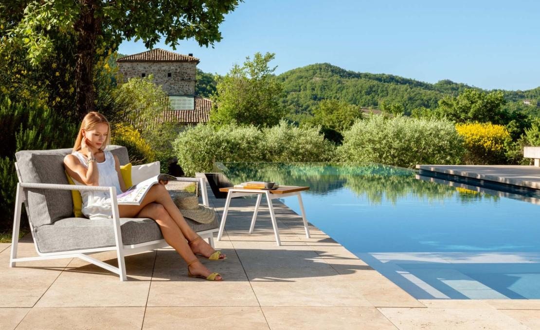 Уличное кресло от фабрики Talenti модель COTTAGE LUXURY ARM