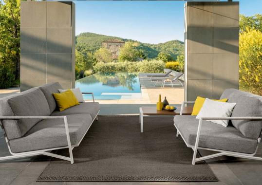 Уличный диван от фабрики Talenti модель COTTAGE LUXURY SOFA