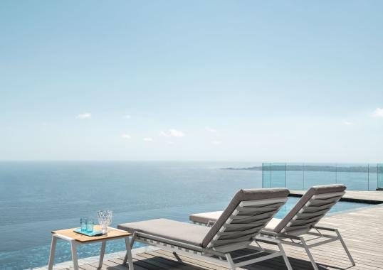 Шезлонг уличныйот фабрики Talenti модель COTTAGE SUN LOUNGER