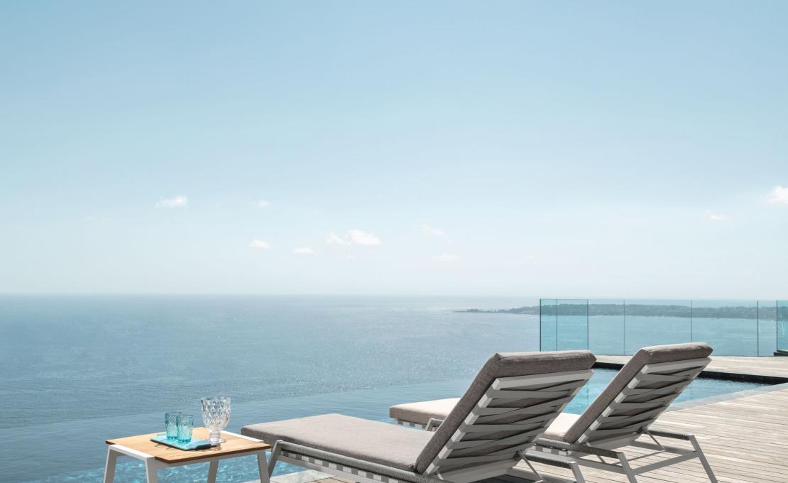 Шезлонг уличныйот фабрики Talenti модель COTTAGE SUN LOUNGER