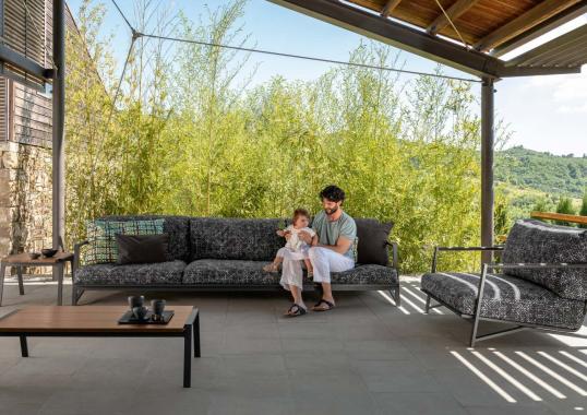 Уличный диван от фабрики Talenti модель COTTAGE LUXURY SOFA