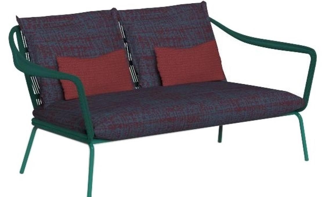Уличный диван от фабрики Talenti модель CRUISE ALU LOVE SEAT SOFA