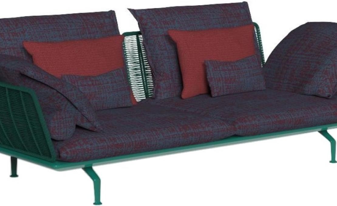 Уличный диван от фабрики Talenti модель CRUISE ALU SOFA