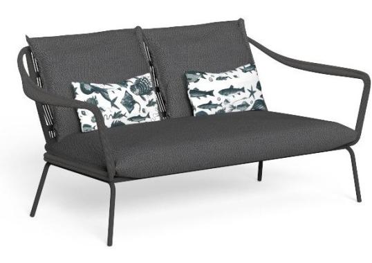 Уличный диван Talenti CRUISE ALU LOVE SEAT SOFA image 2