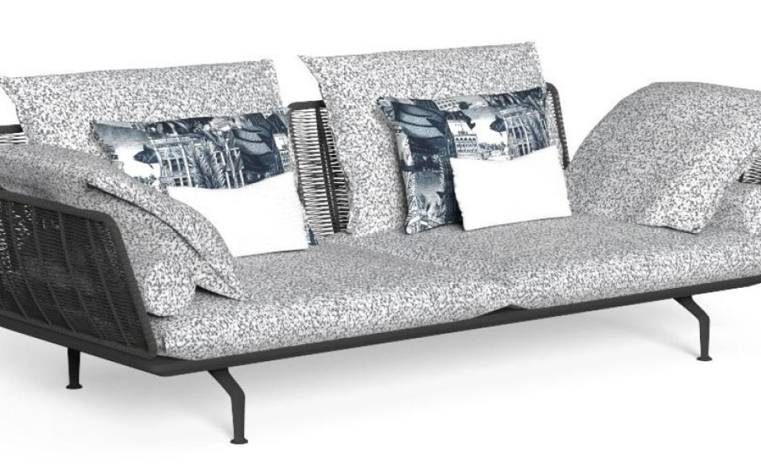 Уличный диван от фабрики Talenti модель CRUISE ALU SOFA