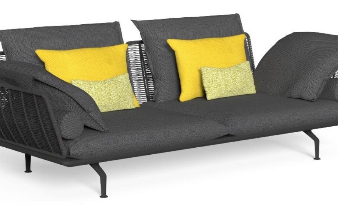 Уличный диван от фабрики Talenti модель CRUISE ALU SOFA