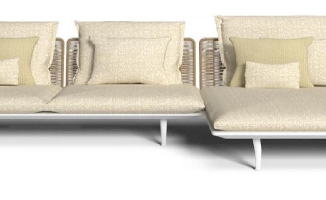 Уличный диван от фабрики Talenti модель CRUISE ALU MODULAR SOFA